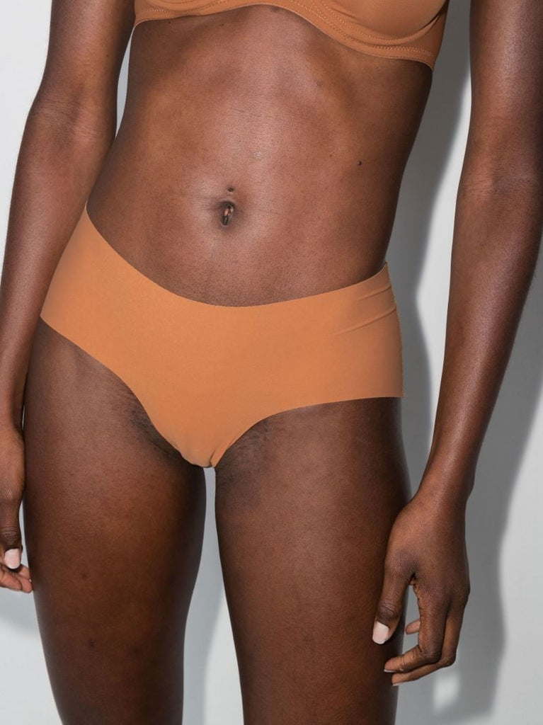 Neutral Naked Boyshort Briefs Set