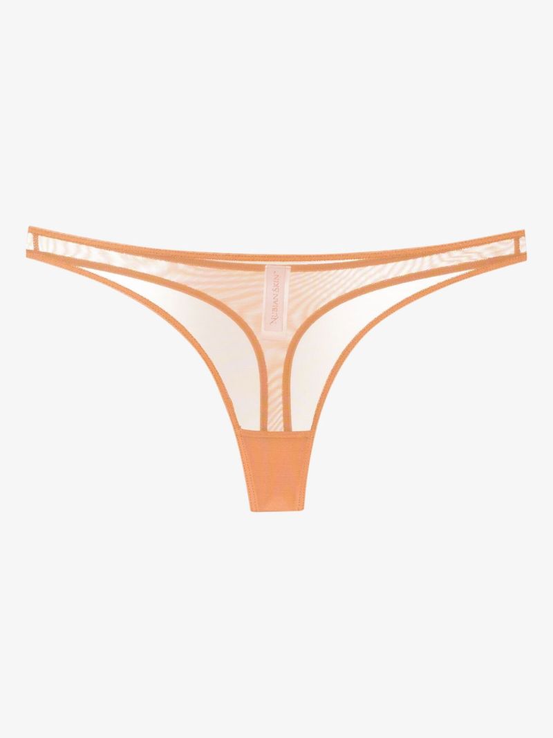 Orange Tulle Thong Set