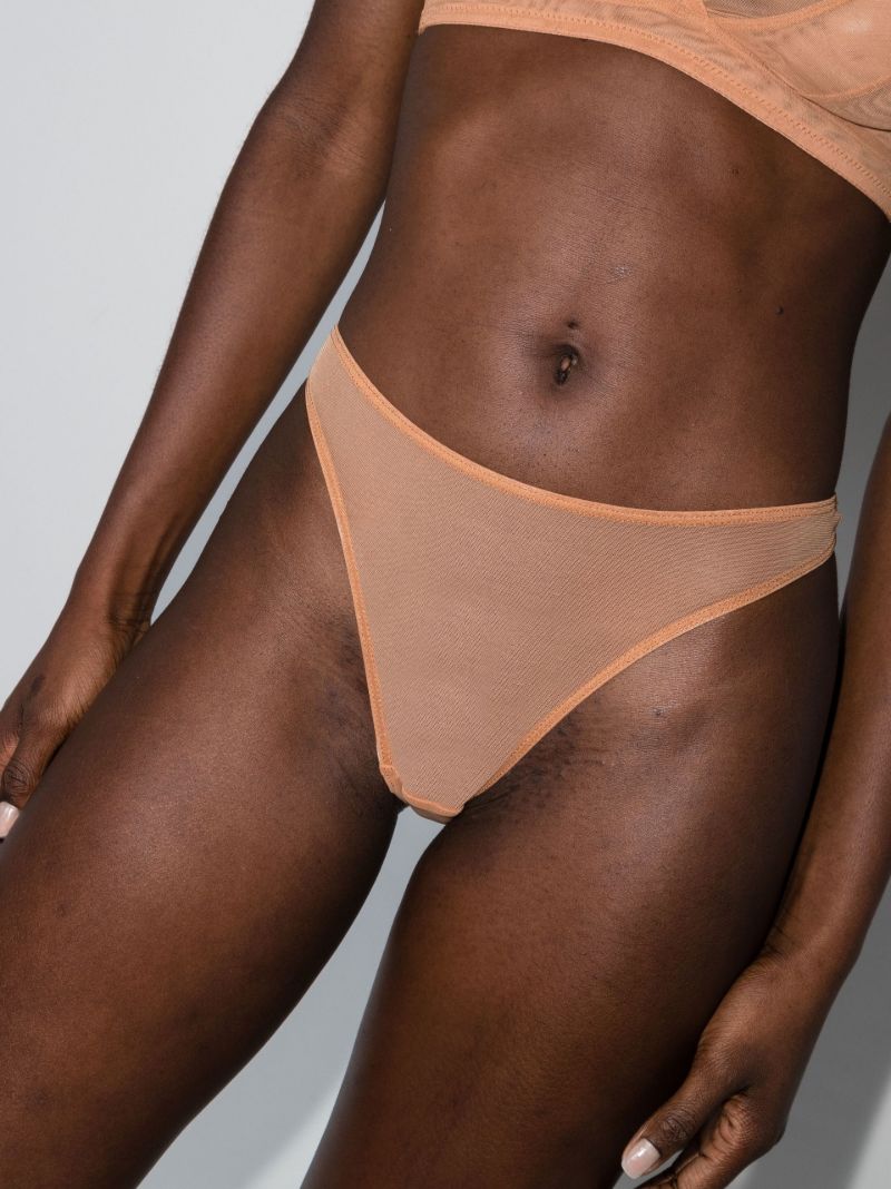 Orange Tulle Thong Set