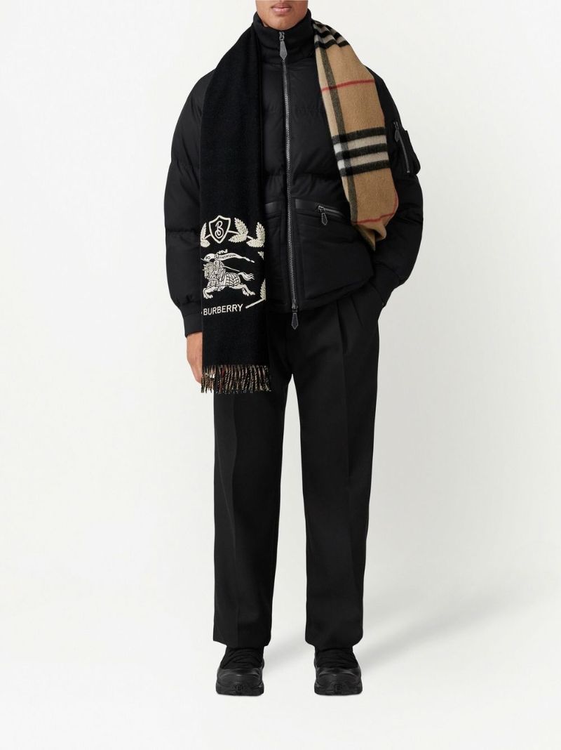 Black Reversible Check Ekd Cashmere Scarf