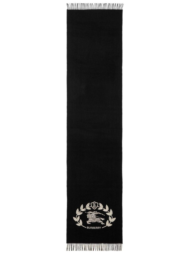 Black Reversible Check Ekd Cashmere Scarf
