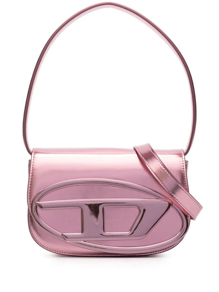 Pink 1dr Leather Shoulder Bag