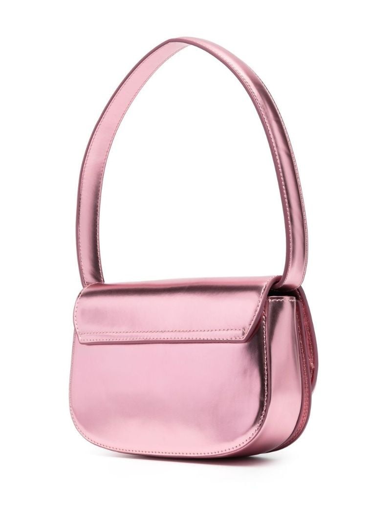 Pink 1dr Leather Shoulder Bag