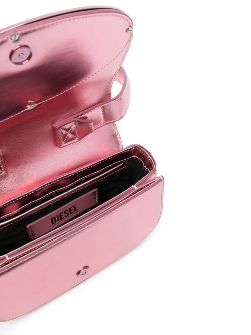Pink 1dr Leather Shoulder Bag