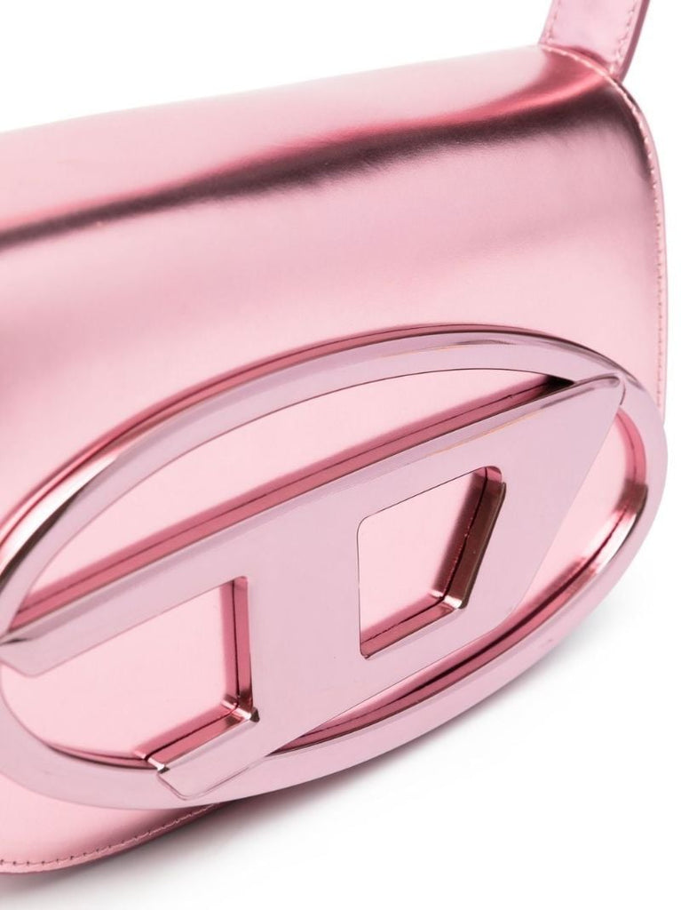 Pink 1dr Leather Shoulder Bag