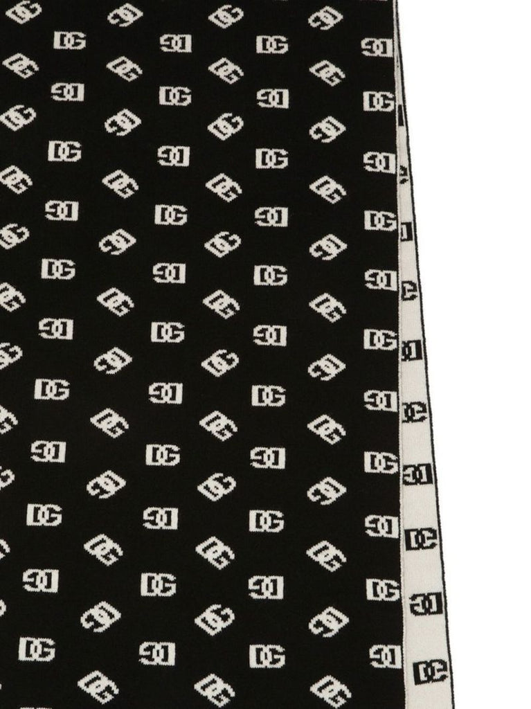 Black and White Reversible Logo Scarf