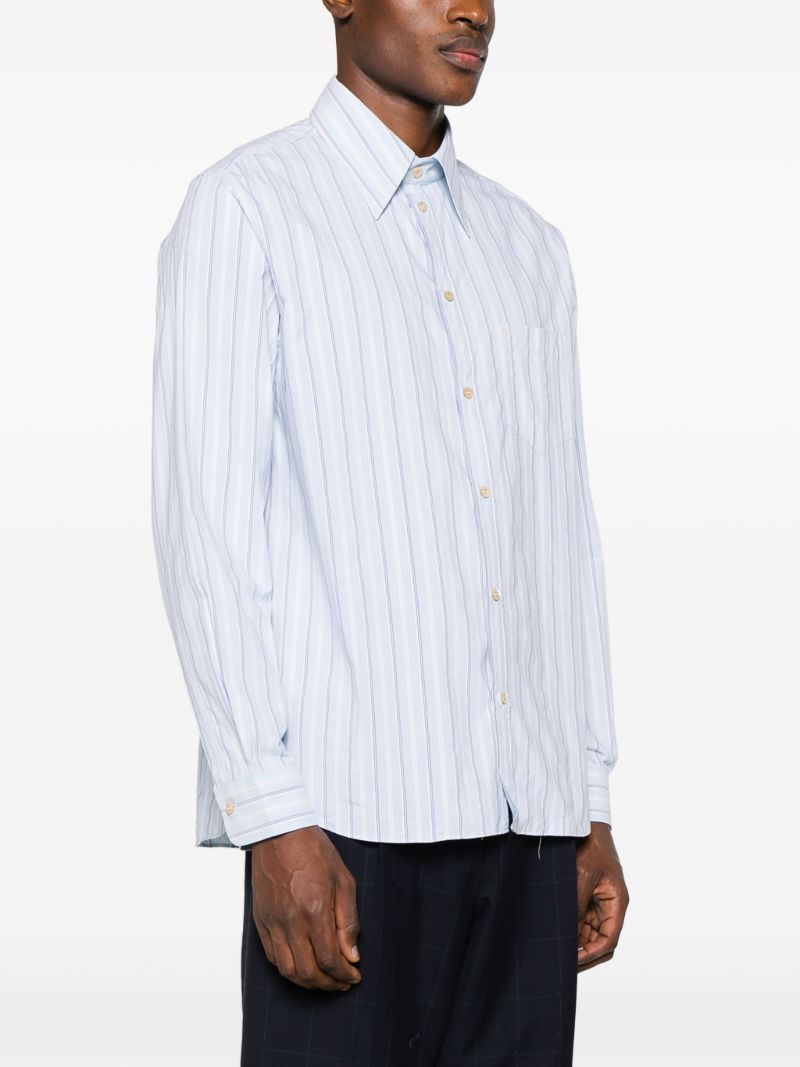 Blue Striped Cotton Shirt