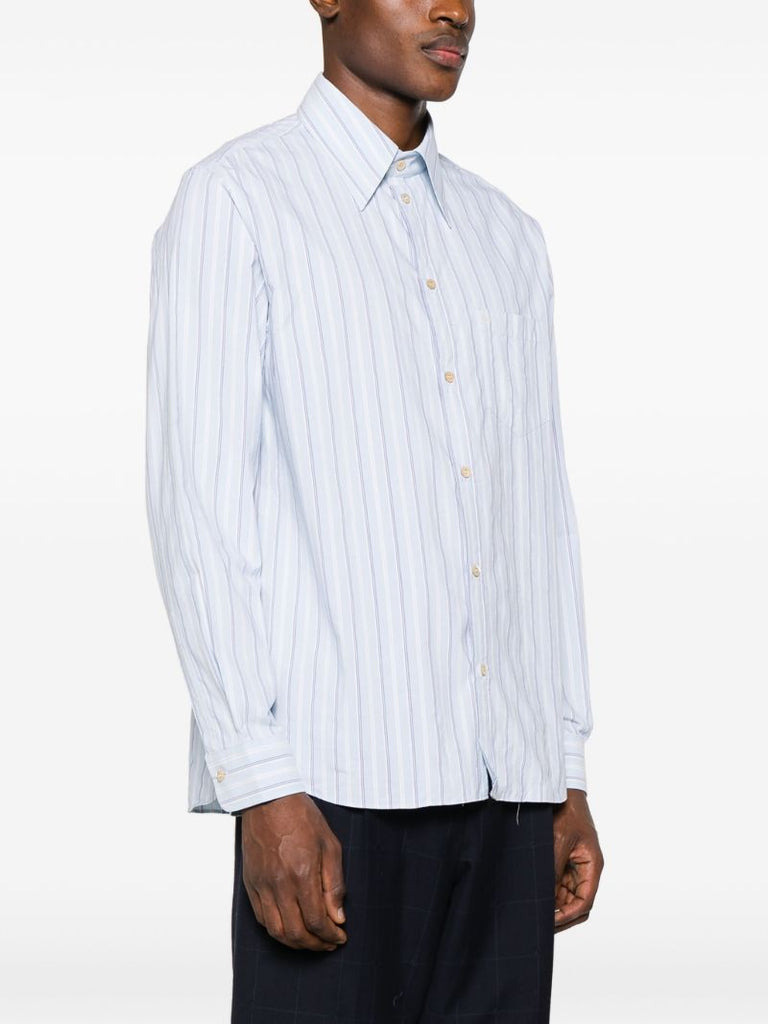 Blue Striped Cotton Shirt