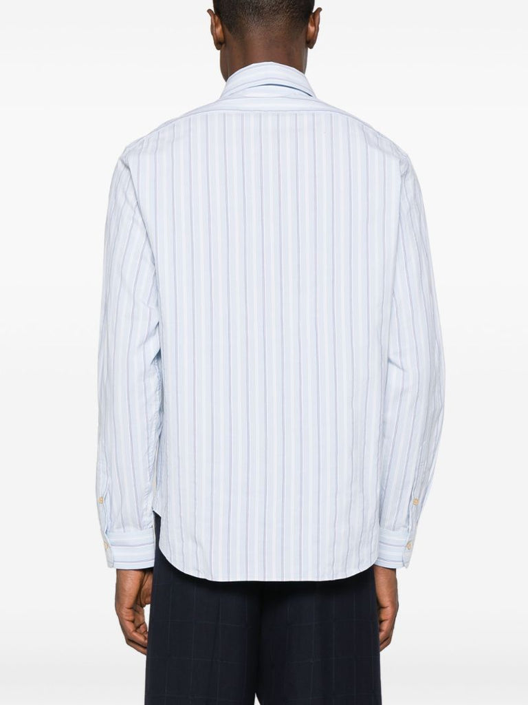 Blue Striped Cotton Shirt