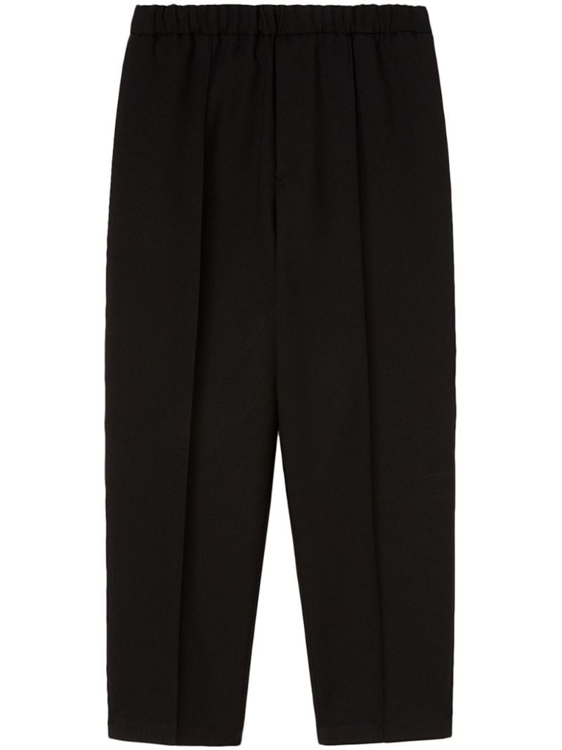 Black Straight-leg Tailored Trousers