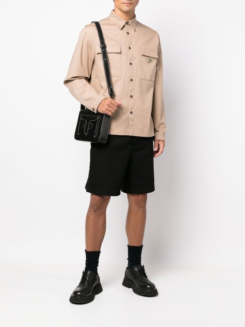 Neutral Logo Cotton Shirt