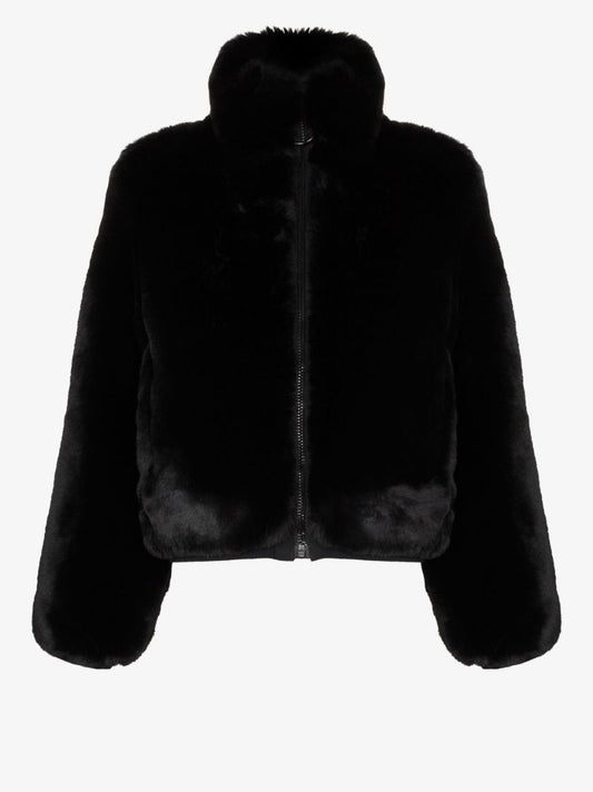 Black Victoria Faux-fur Ski Jacket