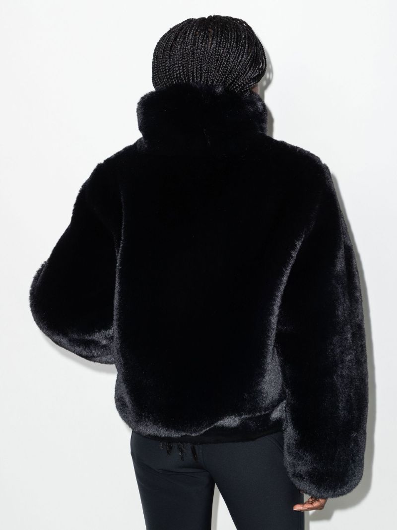 Black Victoria Faux-fur Ski Jacket