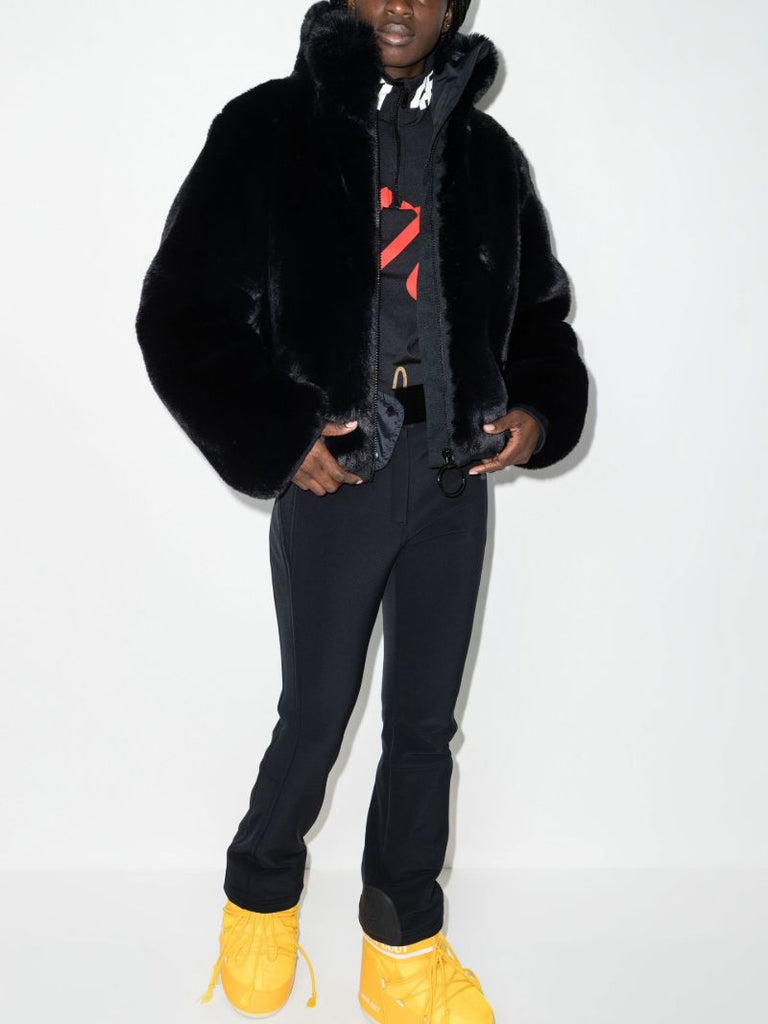 Black Victoria Faux-fur Ski Jacket