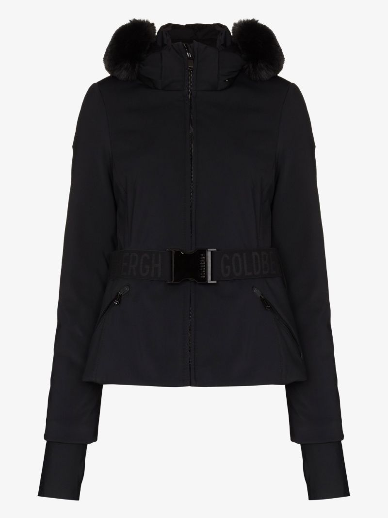 Black Hida Padded Ski Jacket