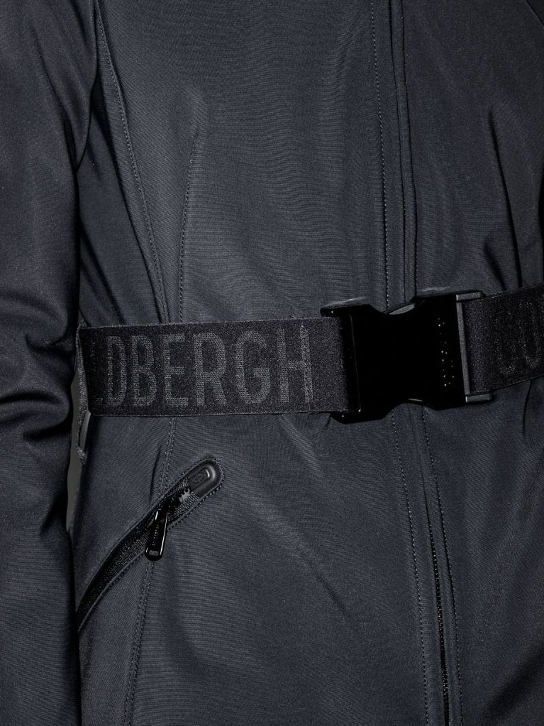 Black Hida Padded Ski Jacket