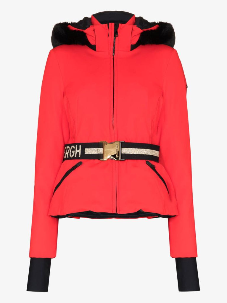 Red Hida Padded Ski Jacket