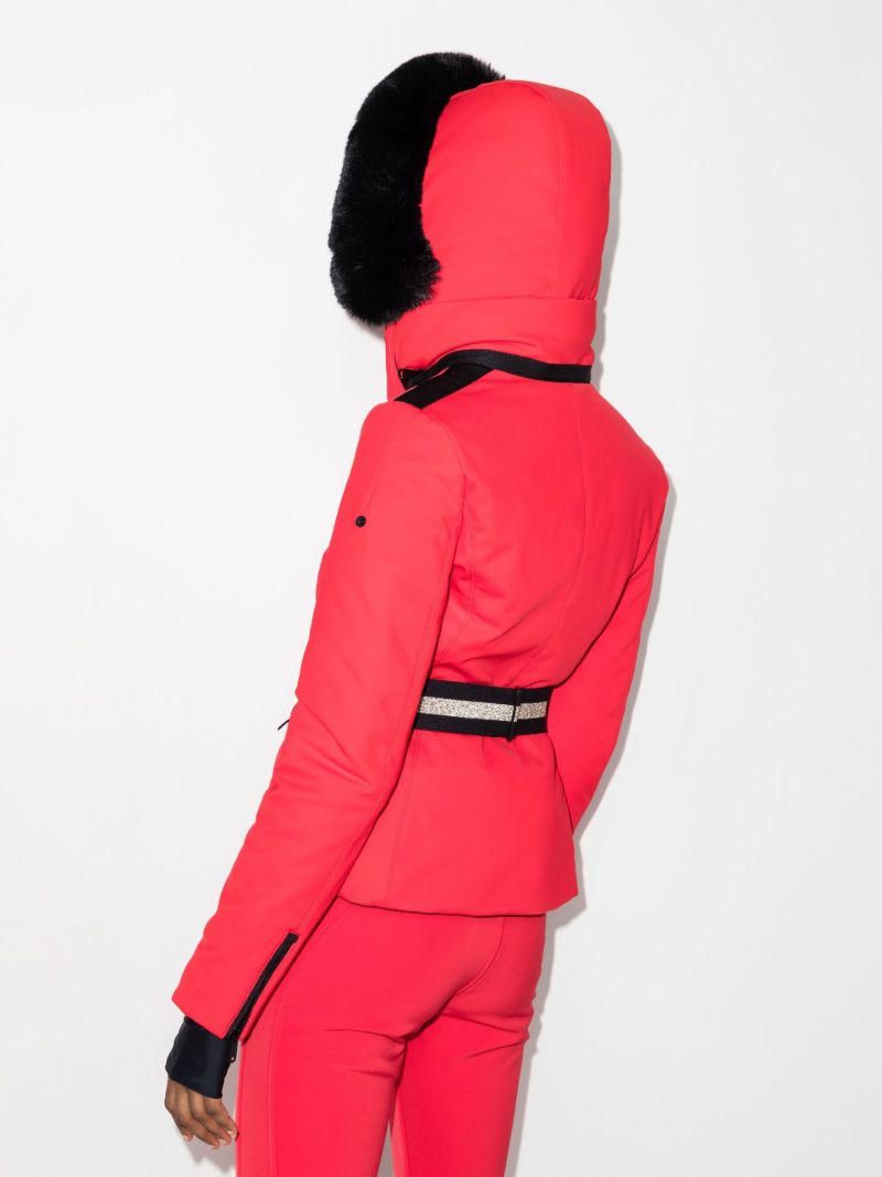 Red Hida Padded Ski Jacket