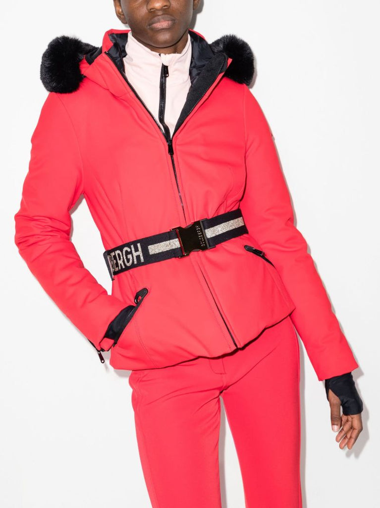 Red Hida Padded Ski Jacket