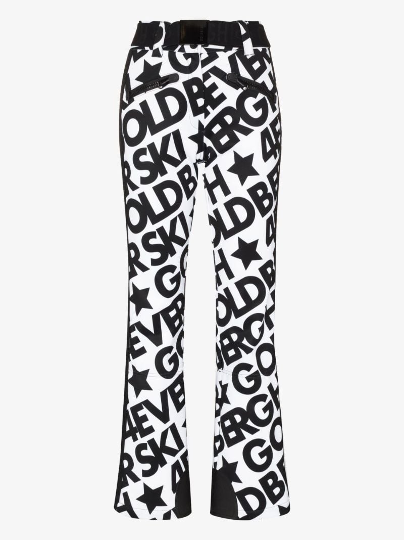 White Skistar Logo Ski Trousers