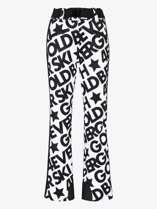 White Skistar Logo Ski Trousers