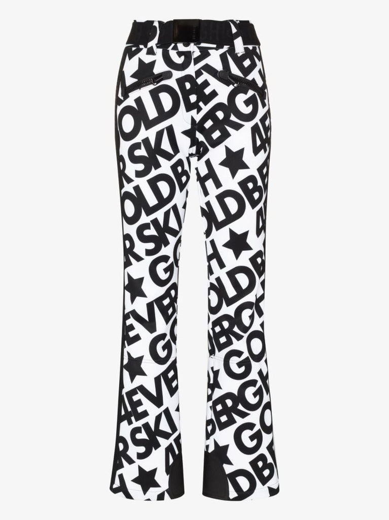 White Skistar Logo Ski Trousers