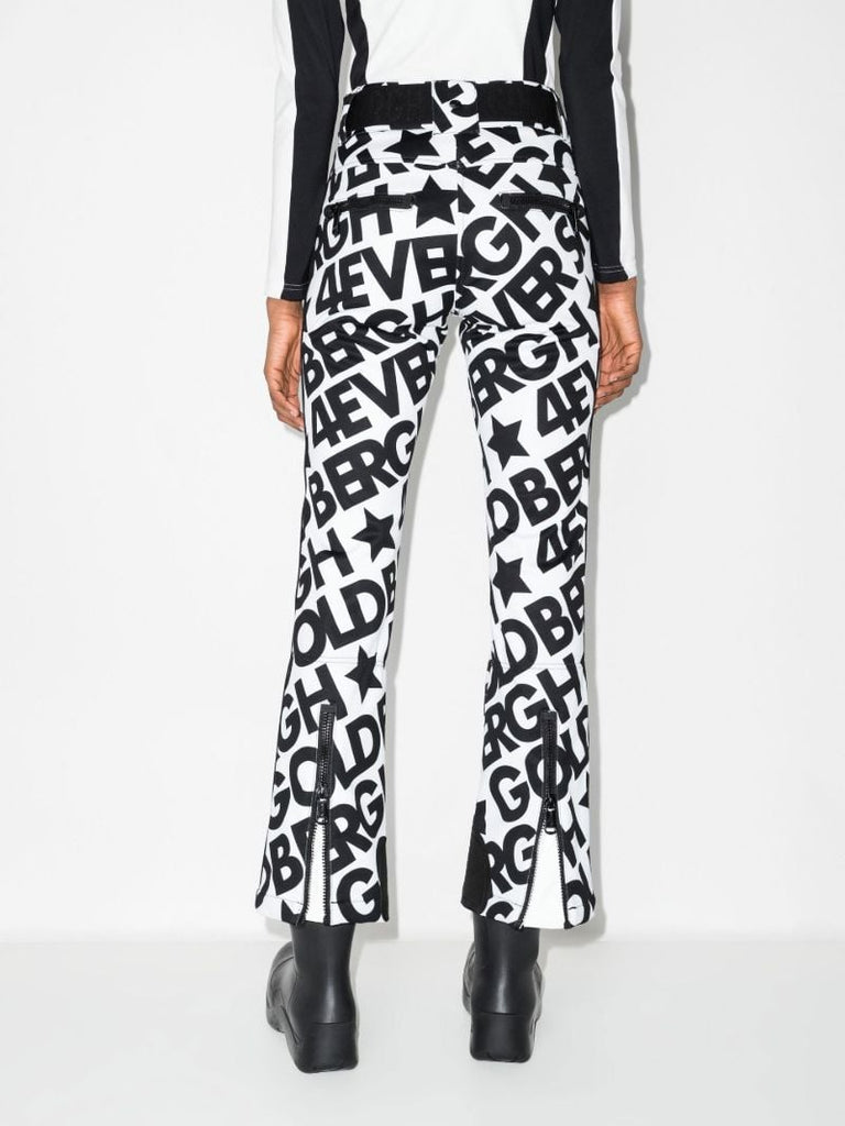 White Skistar Logo Ski Trousers
