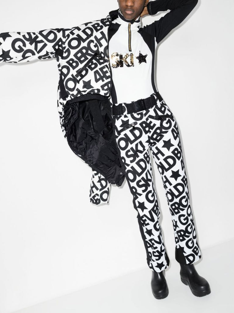 White Skistar Logo Ski Trousers