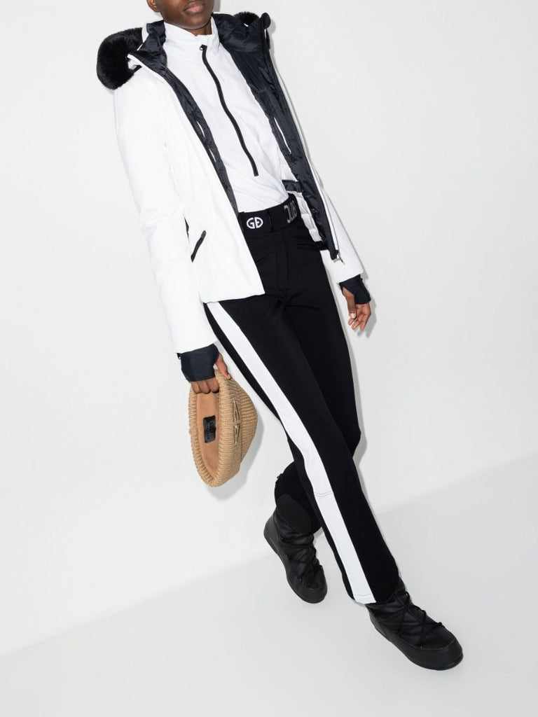 Black Runner Side Stripe Ski Trousers