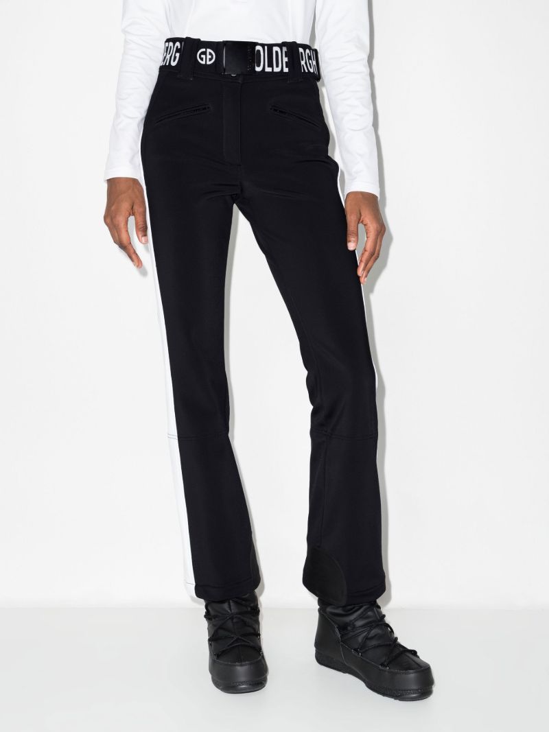 Black Runner Side Stripe Ski Trousers
