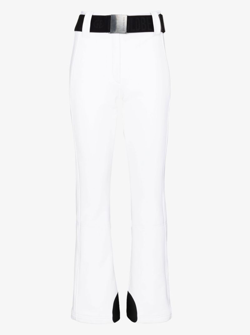 White Pippa Straight-leg Ski Trousers