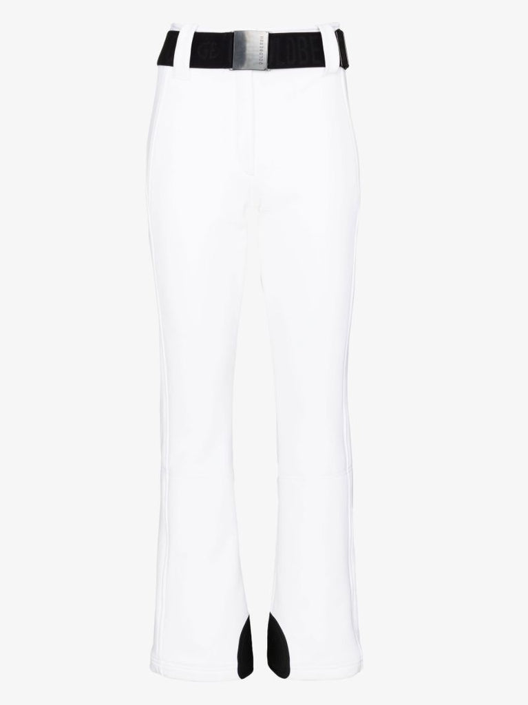 White Pippa Straight-leg Ski Trousers