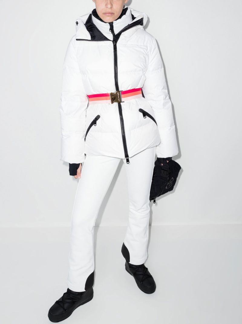 White Pippa Straight-leg Ski Trousers