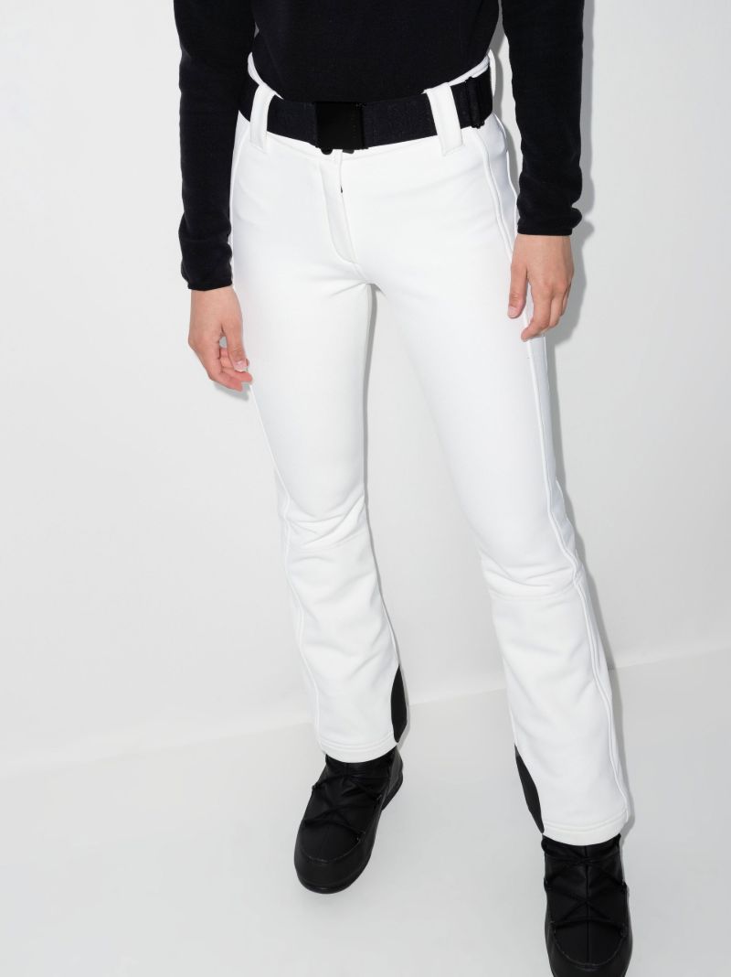 White Pippa Straight-leg Ski Trousers