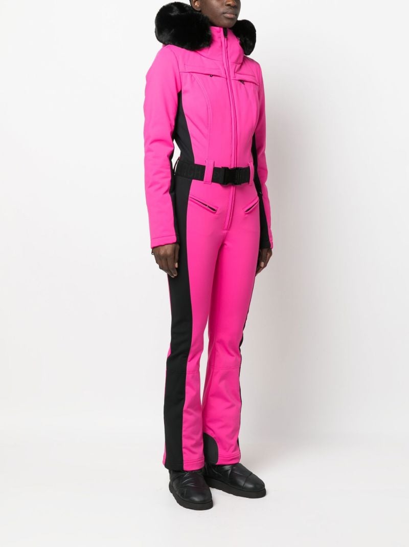 Pink Parry Down Filled Ski Suit