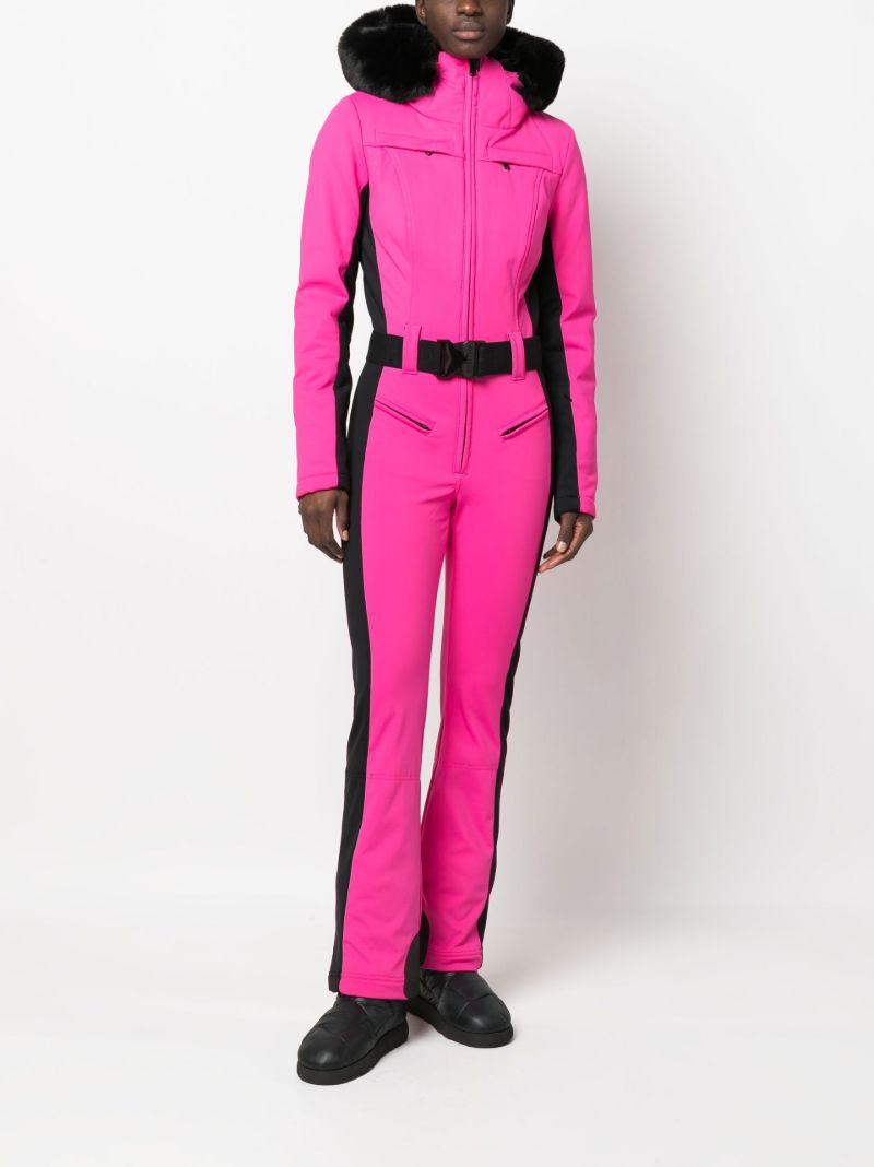 Pink Parry Down Filled Ski Suit