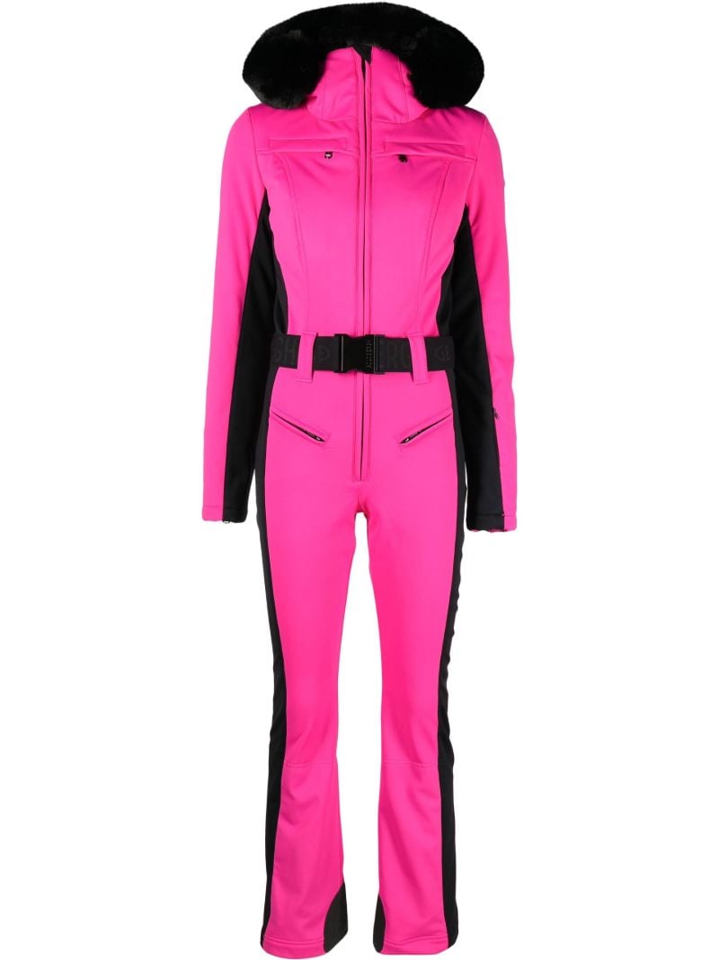 Pink Parry Down Filled Ski Suit