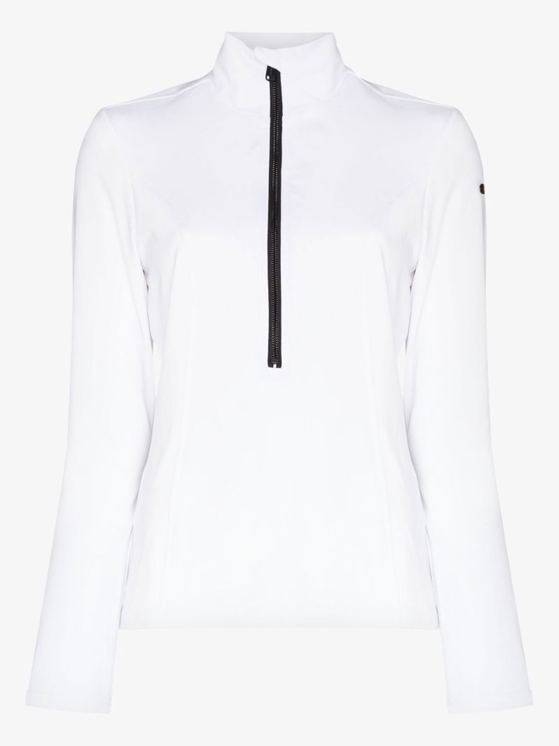 White Serena Base Layer Ski Top