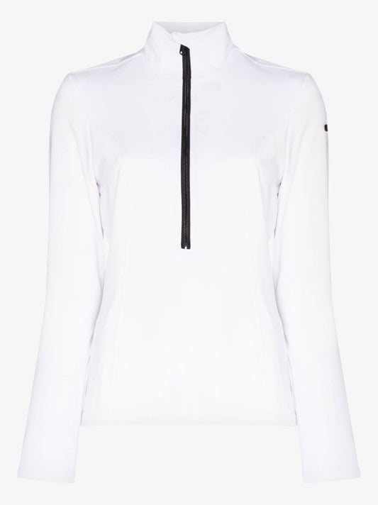 White Serena Base Layer Ski Top
