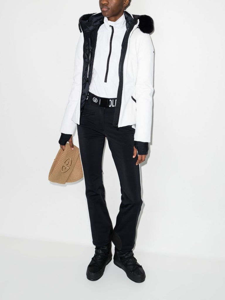 White Serena Base Layer Ski Top