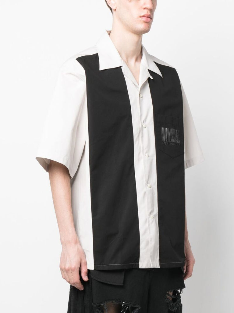 Black and White Bowling Shirt