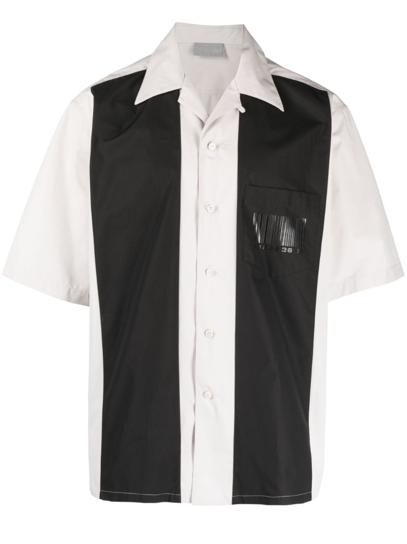 Black and White Bowling Shirt