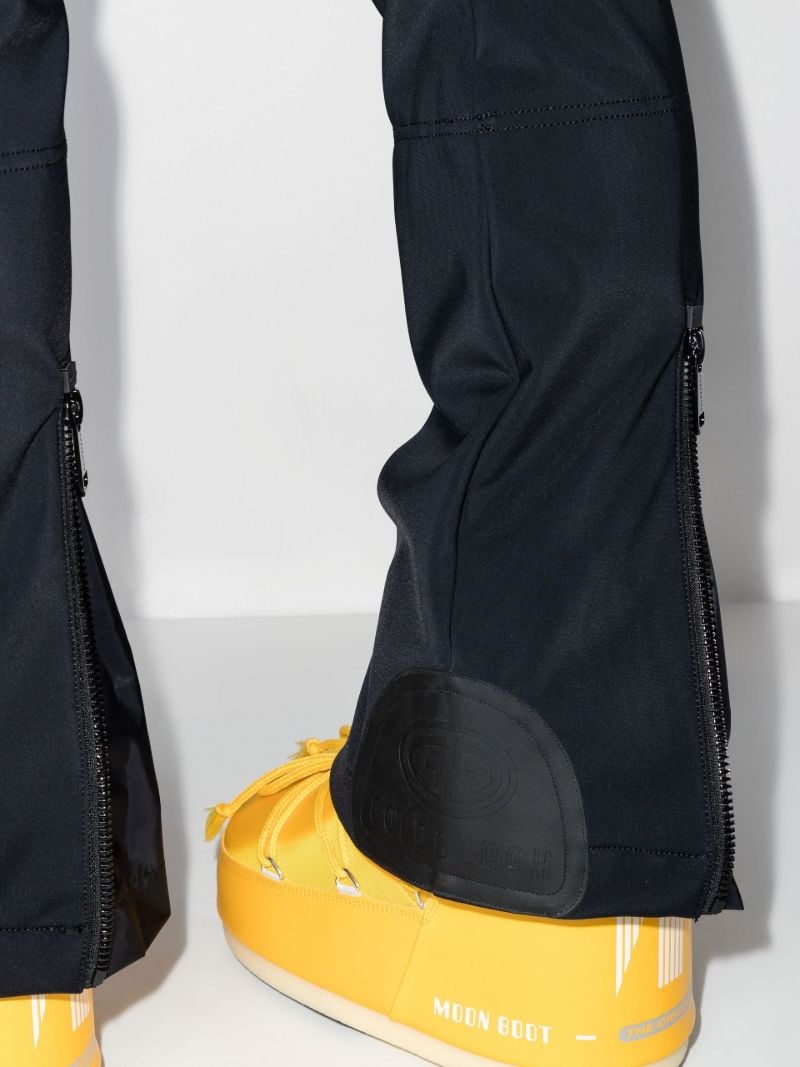 Black High End Straight-leg Ski Salopettes