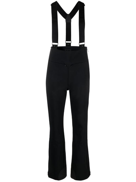 Black High End Straight-leg Ski Salopettes