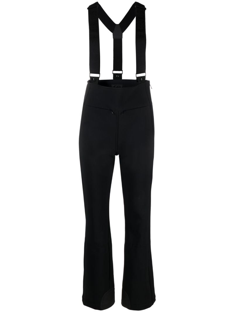 Black High End Straight-leg Ski Salopettes