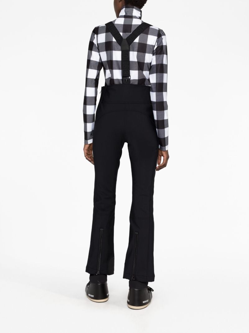 Black High End Straight-leg Ski Salopettes