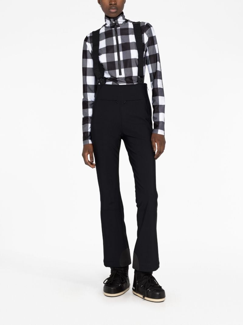 Black High End Straight-leg Ski Salopettes