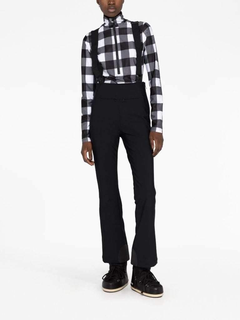 Black High End Straight-leg Ski Salopettes