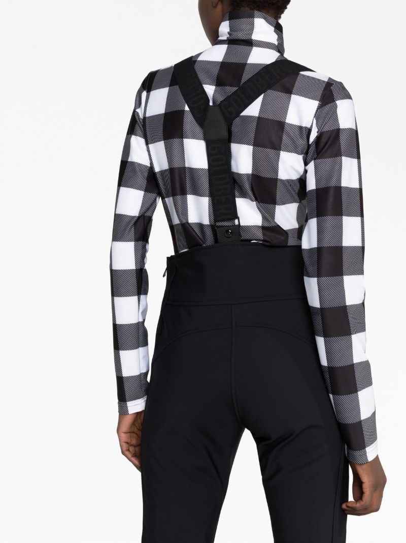 Black High End Straight-leg Ski Salopettes