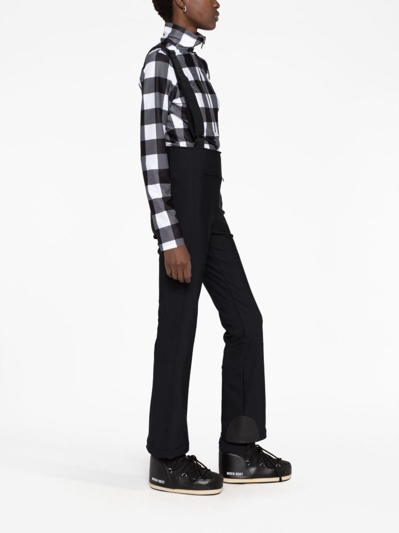 Black High End Straight-leg Ski Salopettes